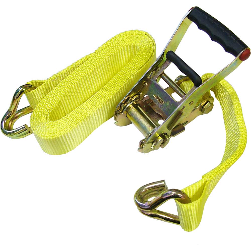 Faithfull Heavy Duty Ratchet Tie Down Straps 50mm 8m 2000kg
