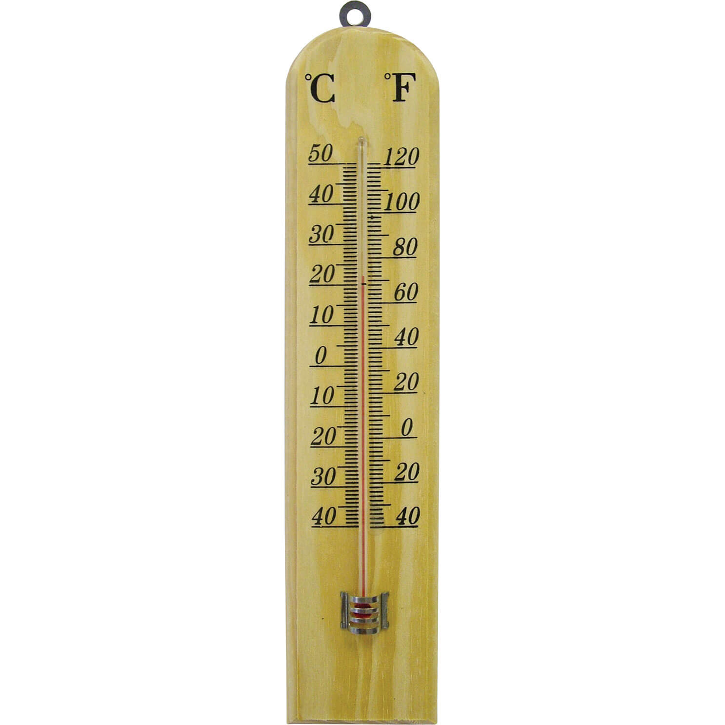 Image of Faithfull Wooden Wall Thermometer Small