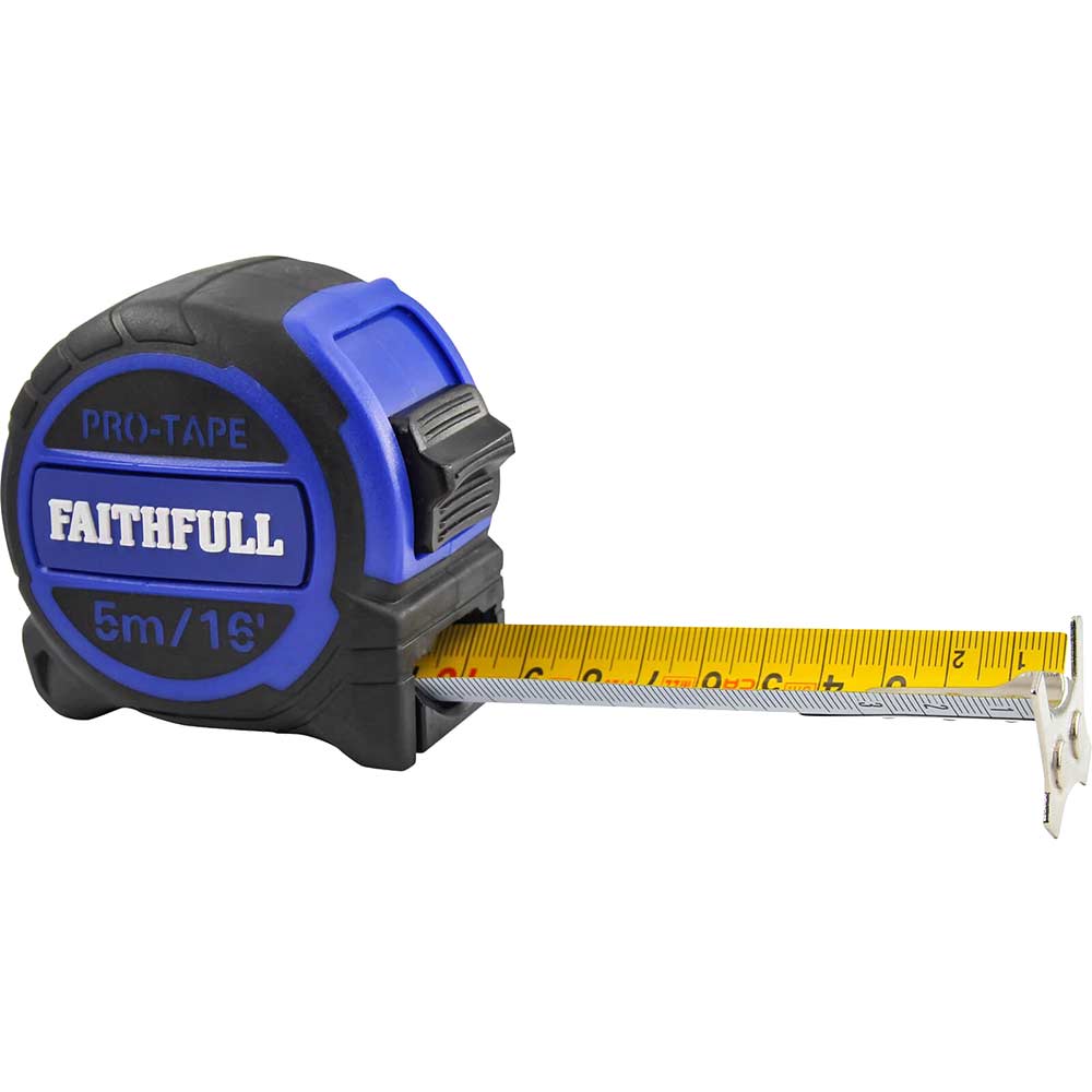 Faithfull Pro Tape Measure Imperial & Metric 16ft / 5m 32mm