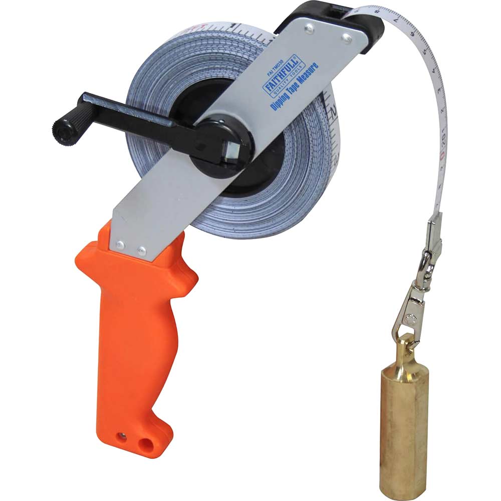 Faithfull Tank Dipping Tape Measure Metric 30m 13mm