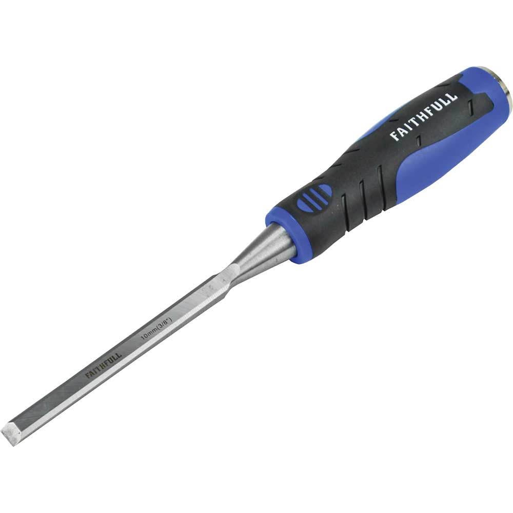 Faithfull Soft Grip Bevel Edge Wood Chisel 10mm