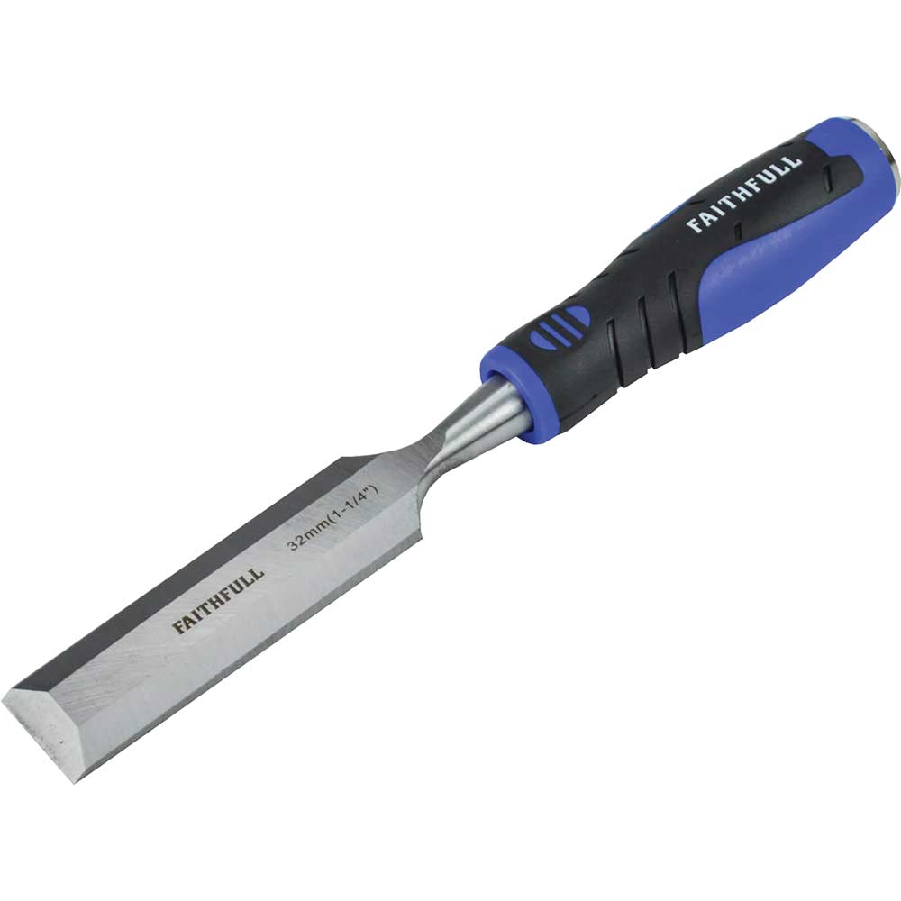 Faithfull Soft Grip Bevel Edge Wood Chisel 32mm
