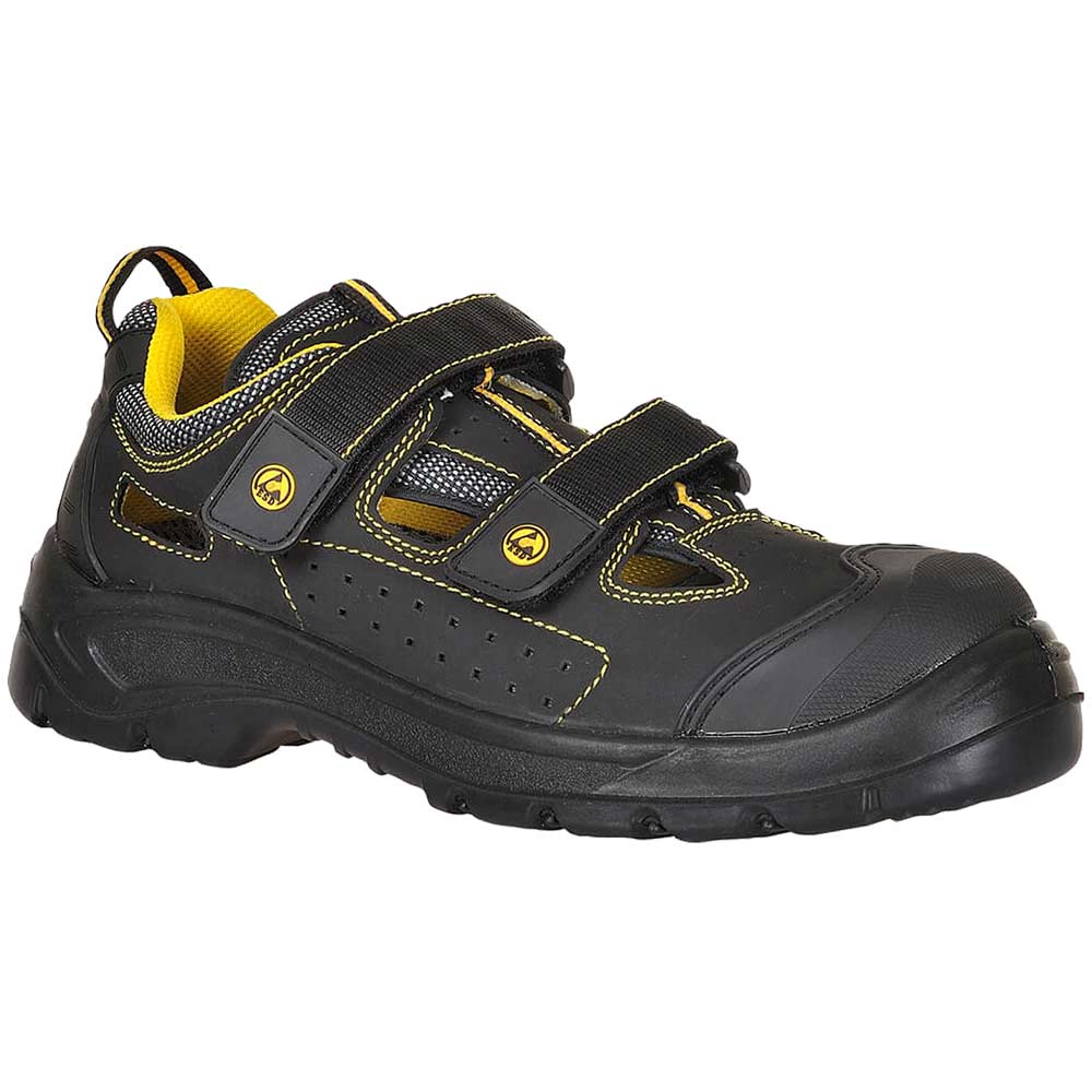 Portwest Compositelite Tagus ESD Safety Sandals Black Size 5