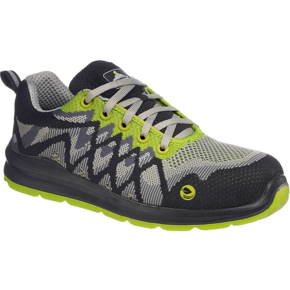 Portwest Compositelite Eco Safety Trainers Black / Yellow Size 10.5