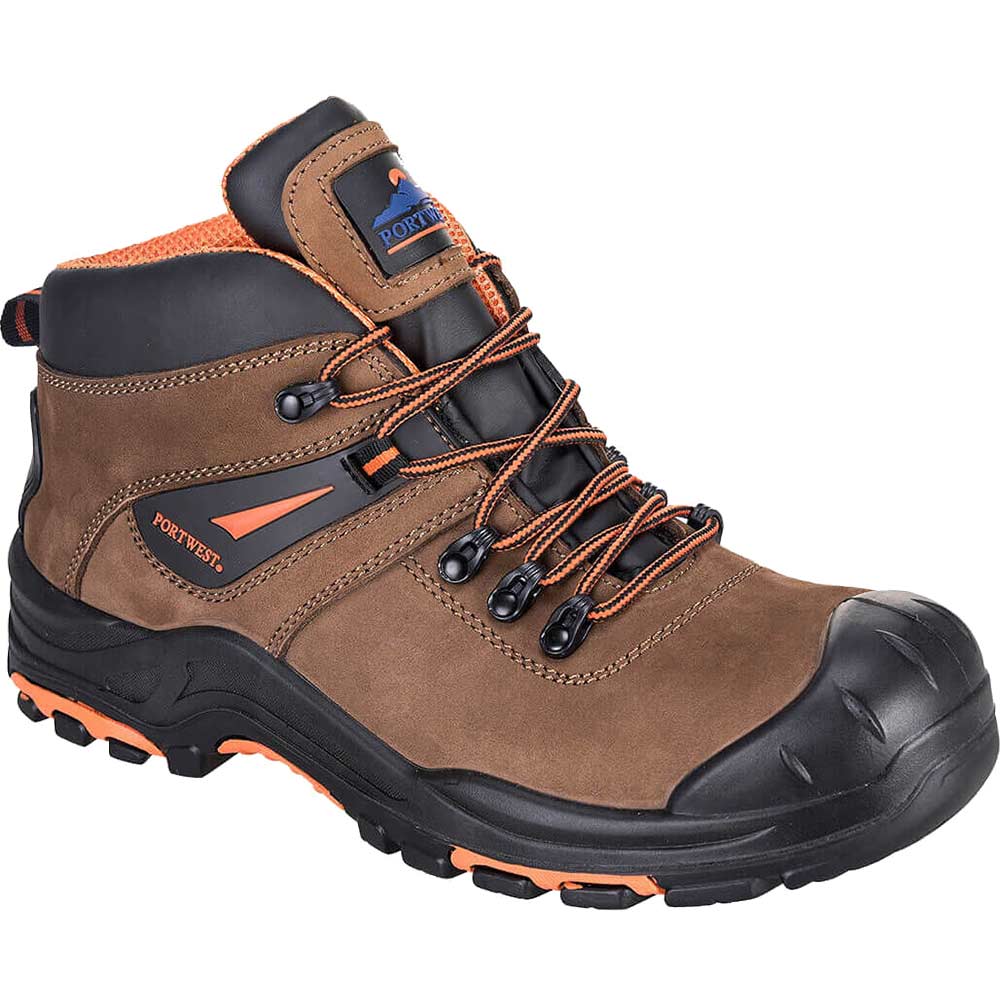 Portwest Compositelite Montana Safety Hiker Boots Brown Size 6
