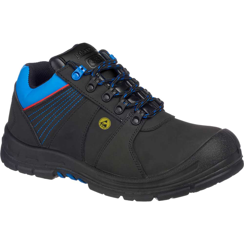 Portwest Compositelite Protector ESD Safety Shoes Black / Blue Size 11