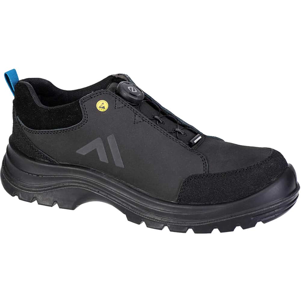 Portwest Ridge Composite Low ESD Safety Shoes Black / Blue Size 6.5