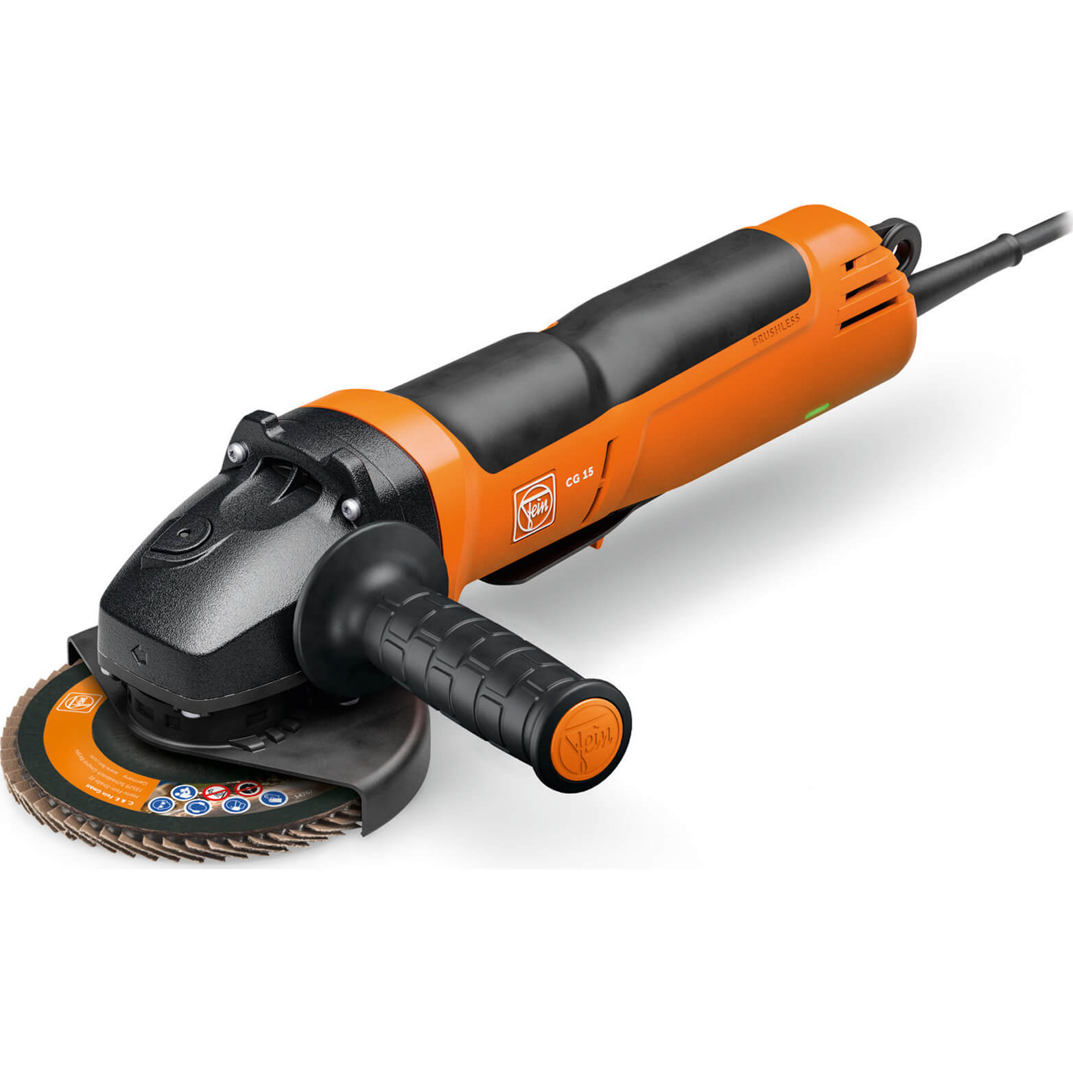 Fein CG 15-125 BLP Inox Variable Speed Brushless Angle Grinder 125mm 240v