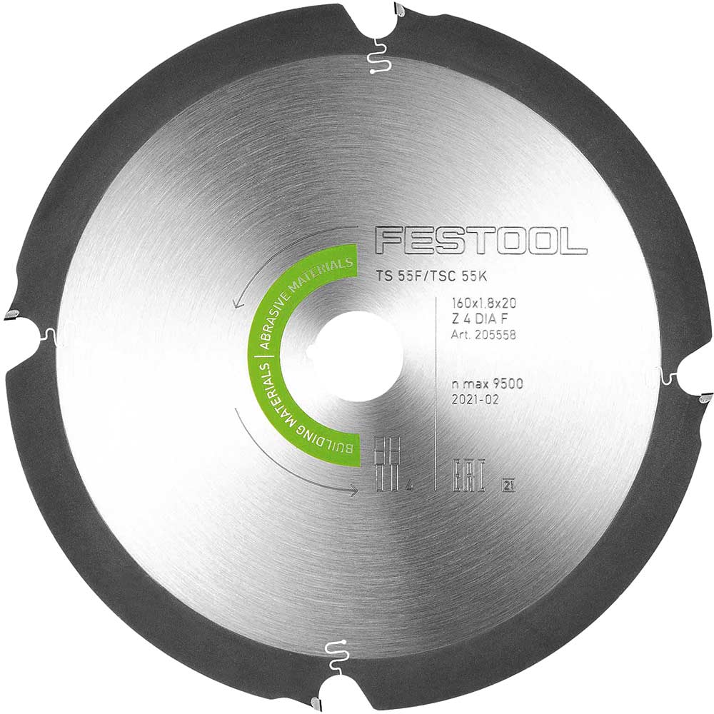 Photos - Power Tool Accessory Festool TS55 F Abrasive Materials Circular Saw Blade 160mm 160mm 4T 20mm 2 