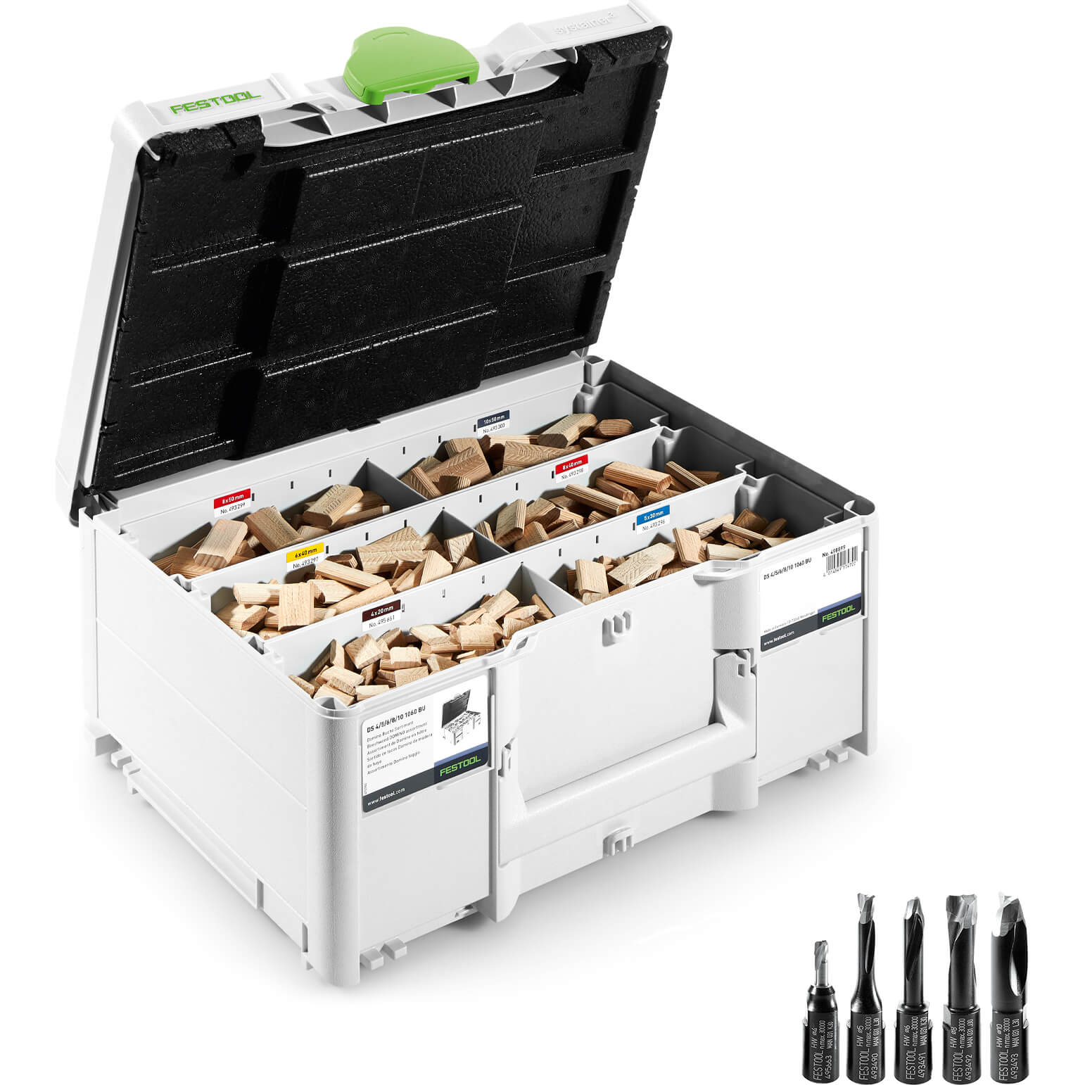 DOMINO Dowel & Cutter Set & Systainer3 Case