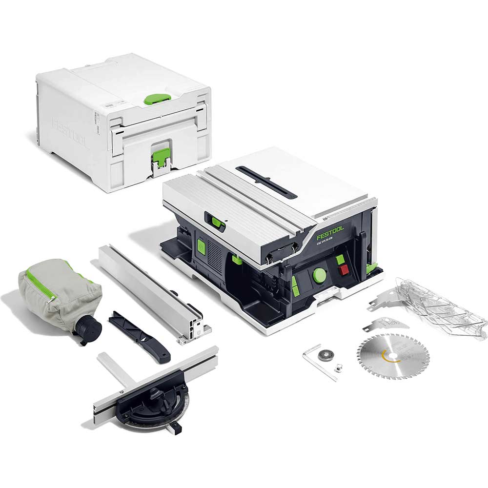 Festool CSC SYS 50 EBI Brushless Precison Table Saw No Batteries No Battery Charger Case