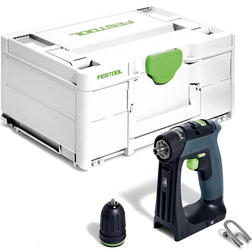 Festool CXS 18 18v Cordless Brushless Drill Driver No Batteries No Battery Charger Case