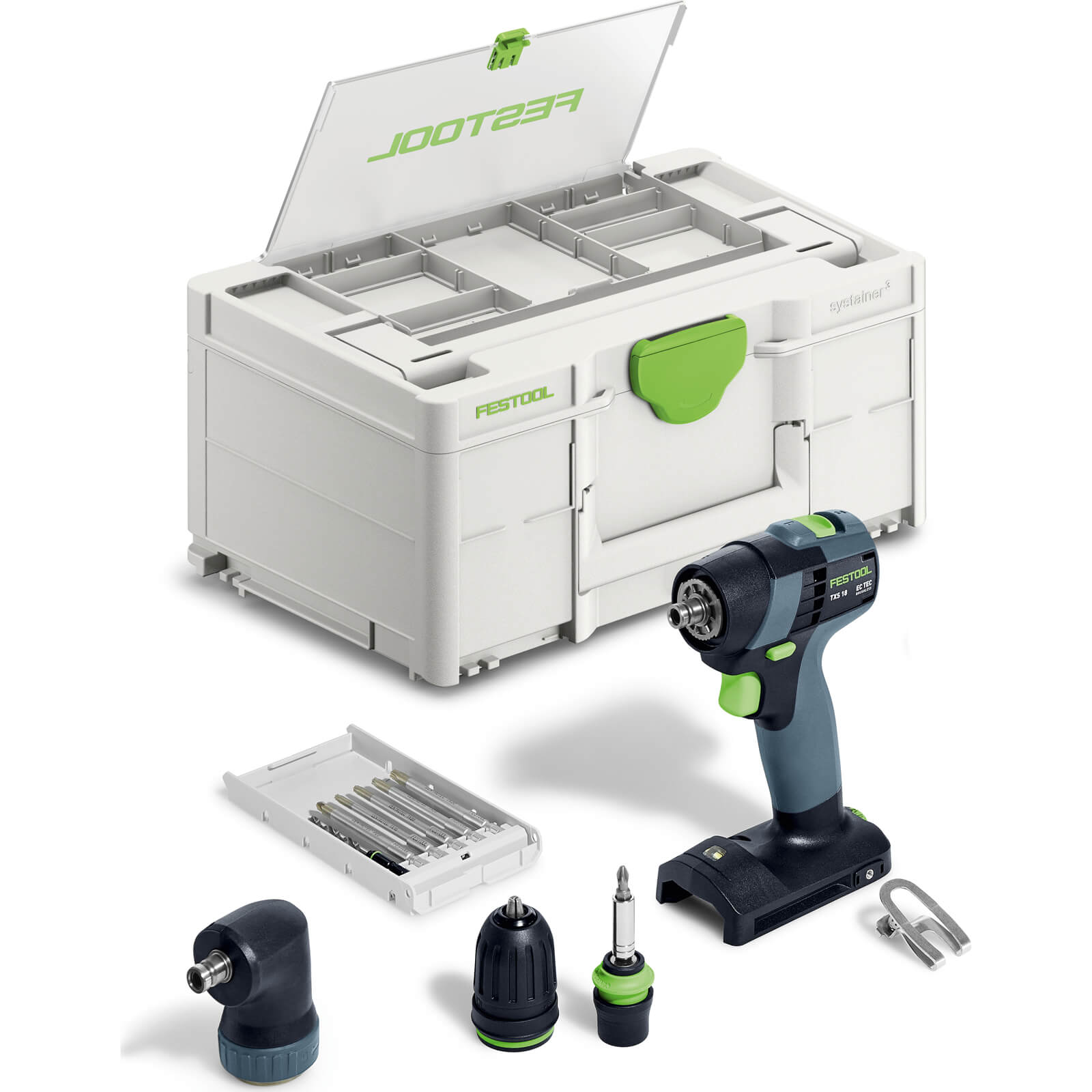 Image of Festool TXS 18 18v Cordless Brushless Drill Driver Set No Batteries No Charger Case