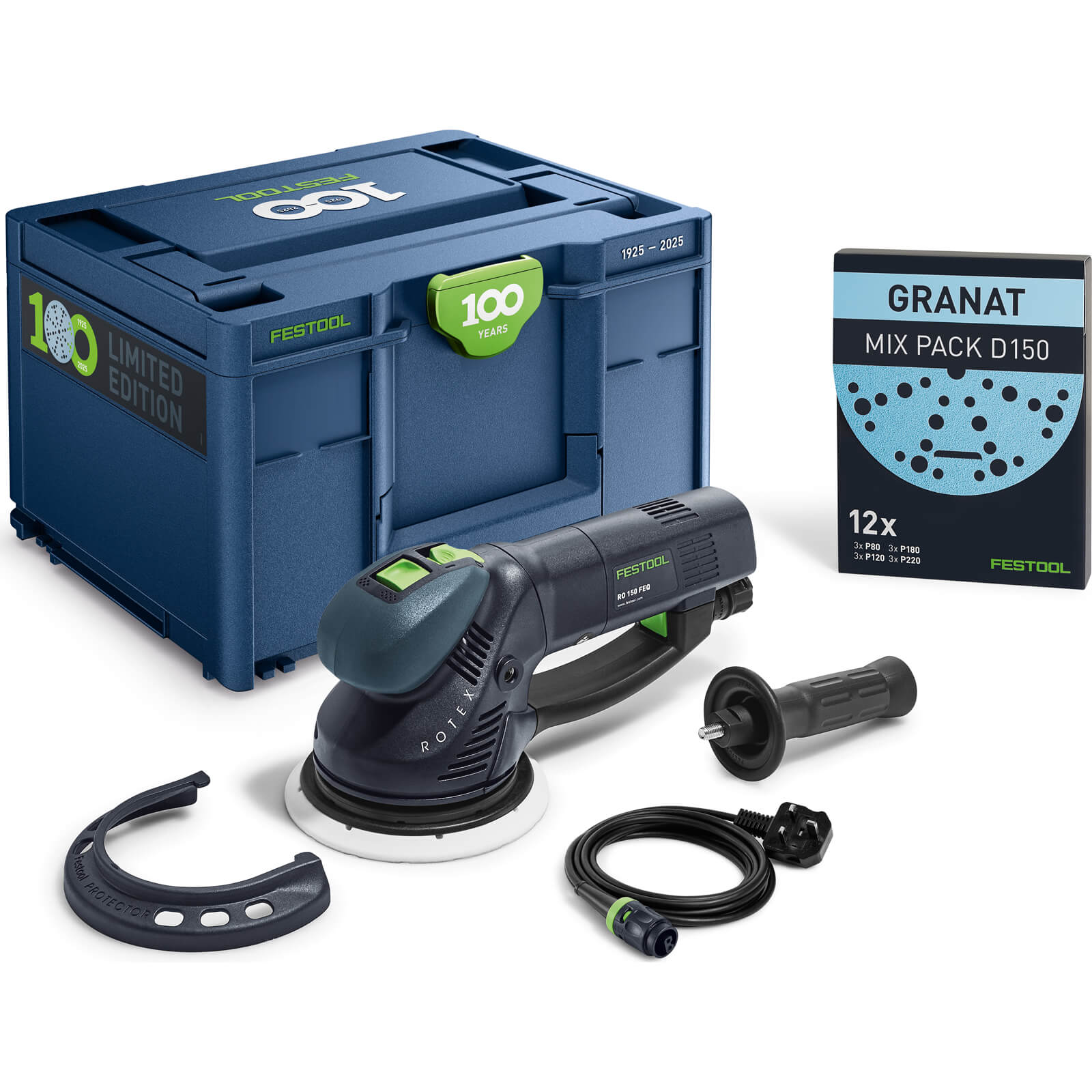 Festool 100 Year RO 150 FEQ-Plus ROTEX Eccentric Disc Sander 150mm 240v