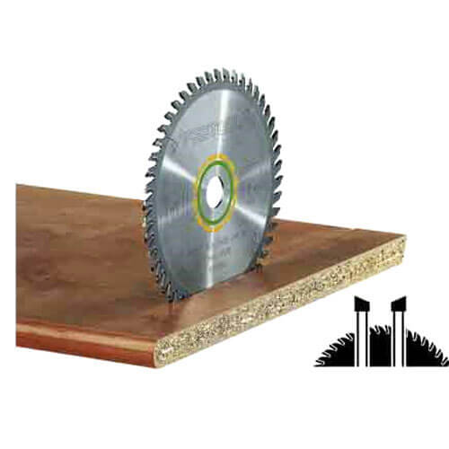 Image of Festool Fine Tooth Wood Cutting Plunge Saw Blade 260mm 80T 30mm