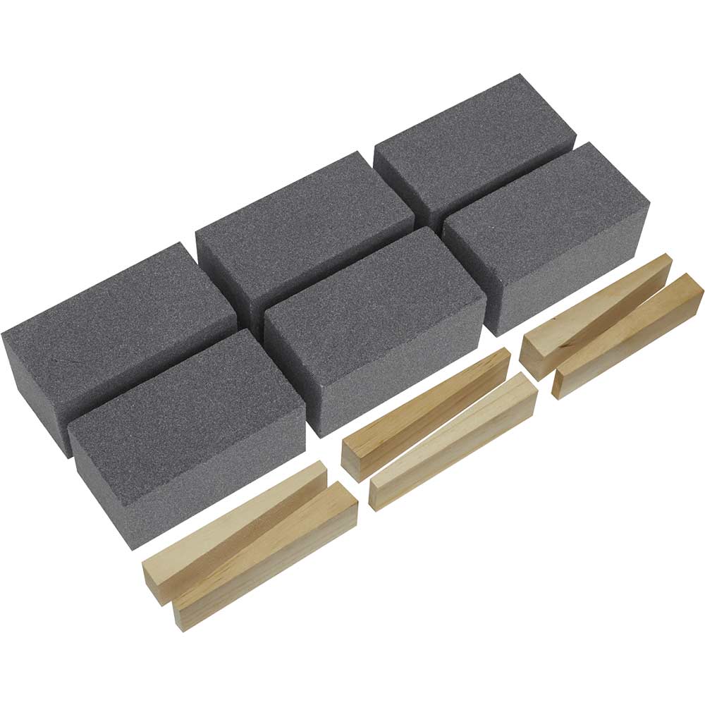 Sealey 50mm x 100mm Floor Grinding Block Set 60g Pack of 6