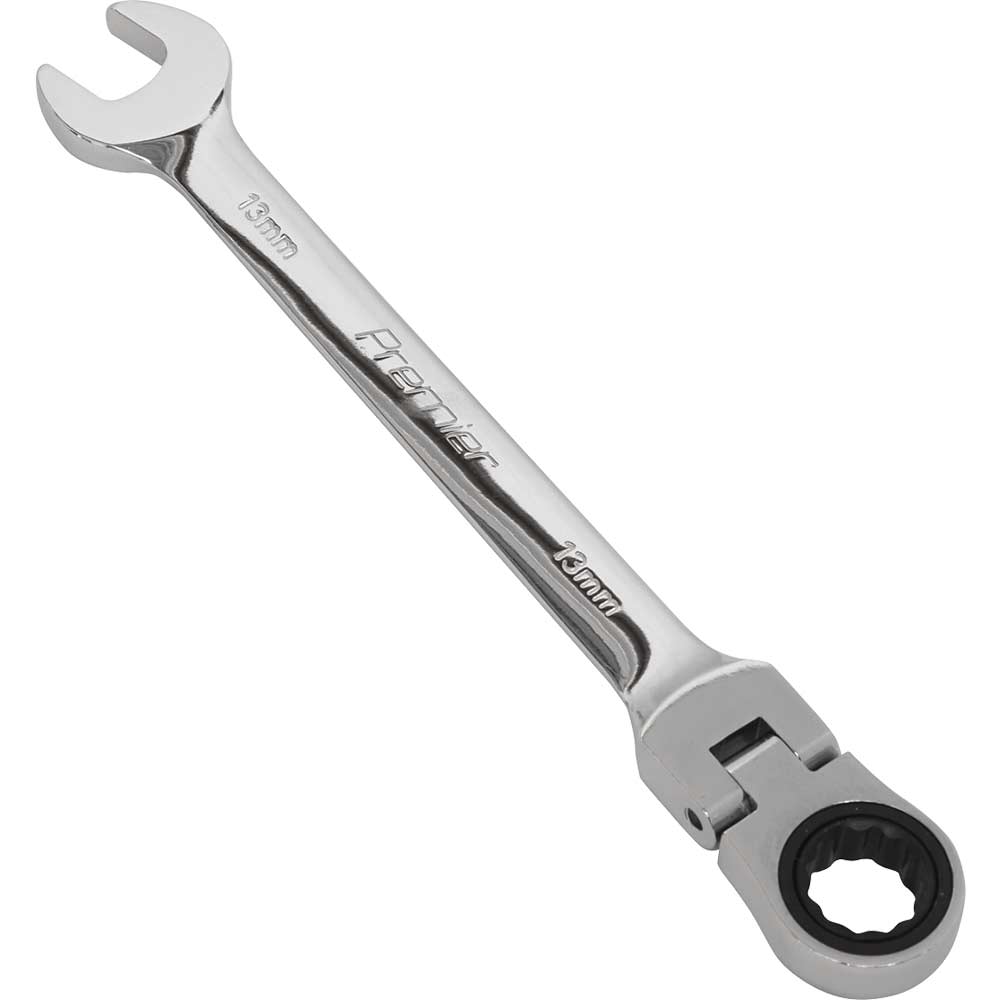 Sealey Flexible Head Ratchet Combination Spanner Metric 13mm