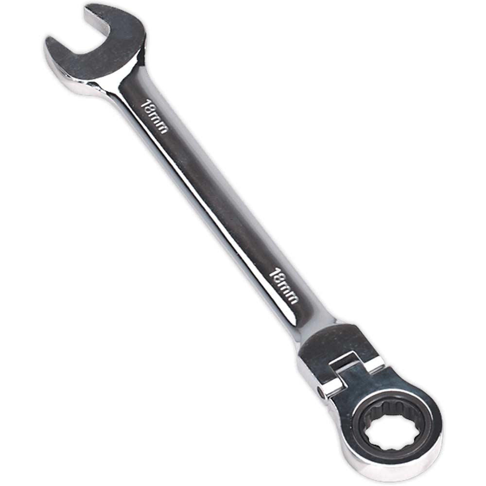 Click to view product details and reviews for Sealey Flexible Head Ratchet Combination Spanner Metric 18mm.