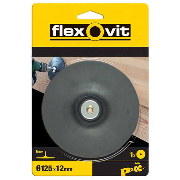 Photos - Power Tool Accessory Flexovit 125mm Backing Pad for Drills 125mm 56833 