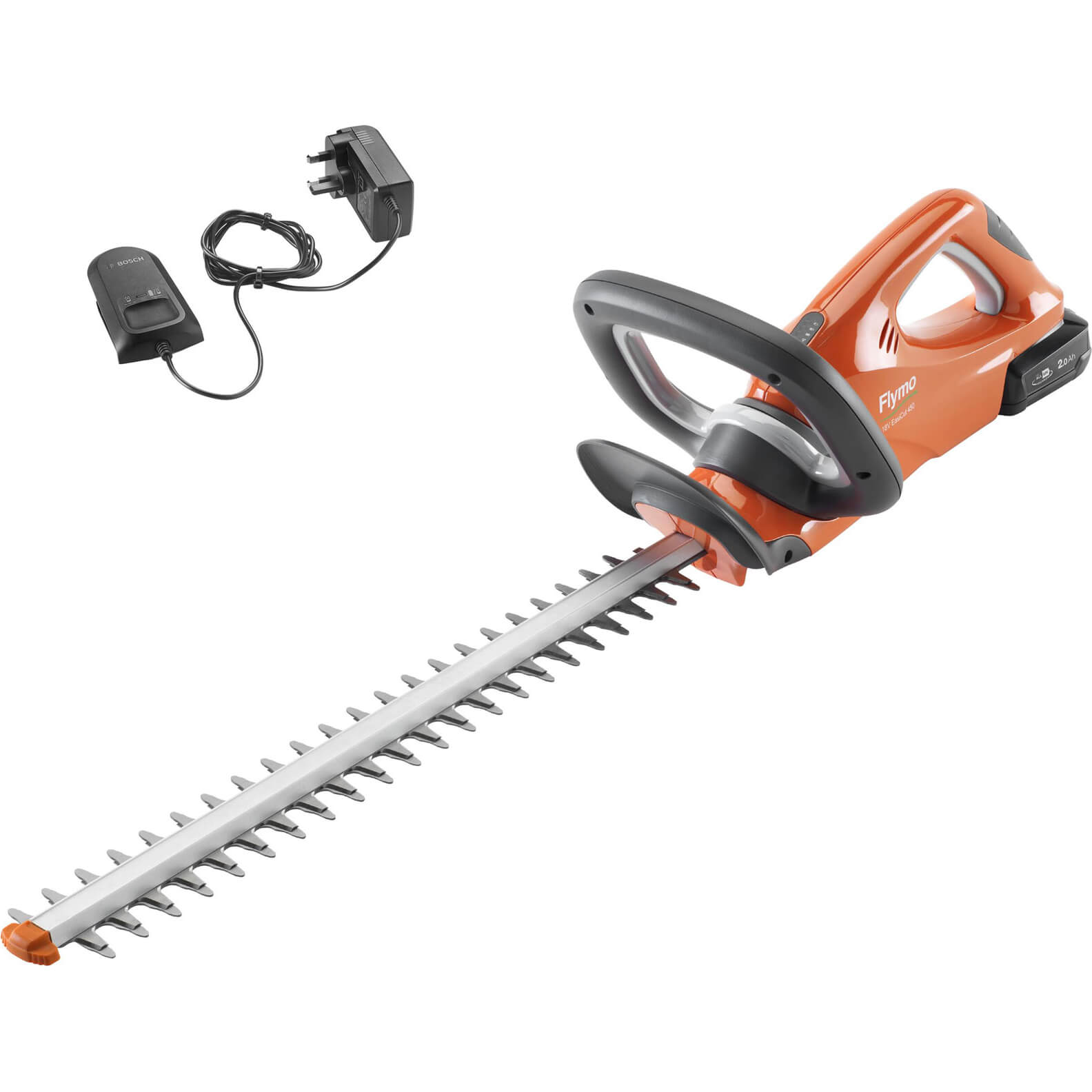 Image of Flymo EASICUT 450 P4A 18v Cordless Hedge Trimmer 450mm 1 x 2ah Li-ion Charger
