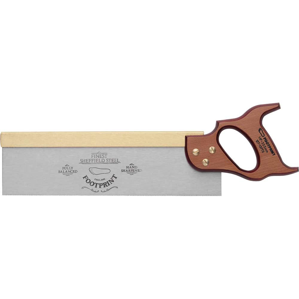 Image of Footprint 256 Brass Back Tenon Saw 14" / 350mm 13tpi