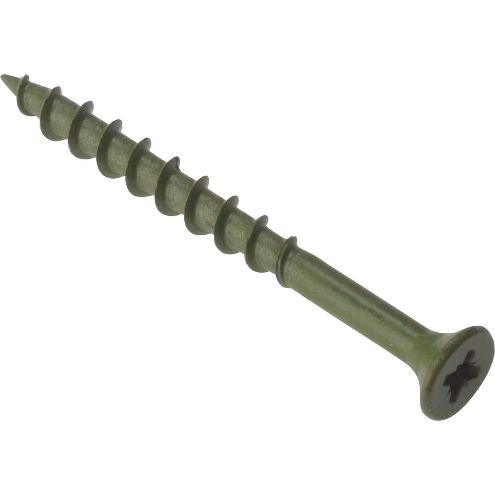 Photos - Nail / Screw / Fastener Forgefix Decking Screw Pozi ST Green Anti-Corrosion Treated 4.5mm 50mm Pac 