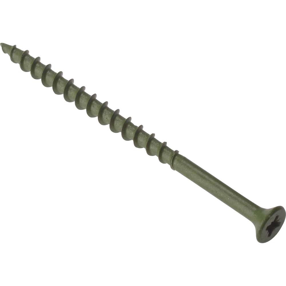 ForgeFix Decking Screw Pozi ST Green Anti-Corrosion Treated 4.5mm 50mm Pack of 1000