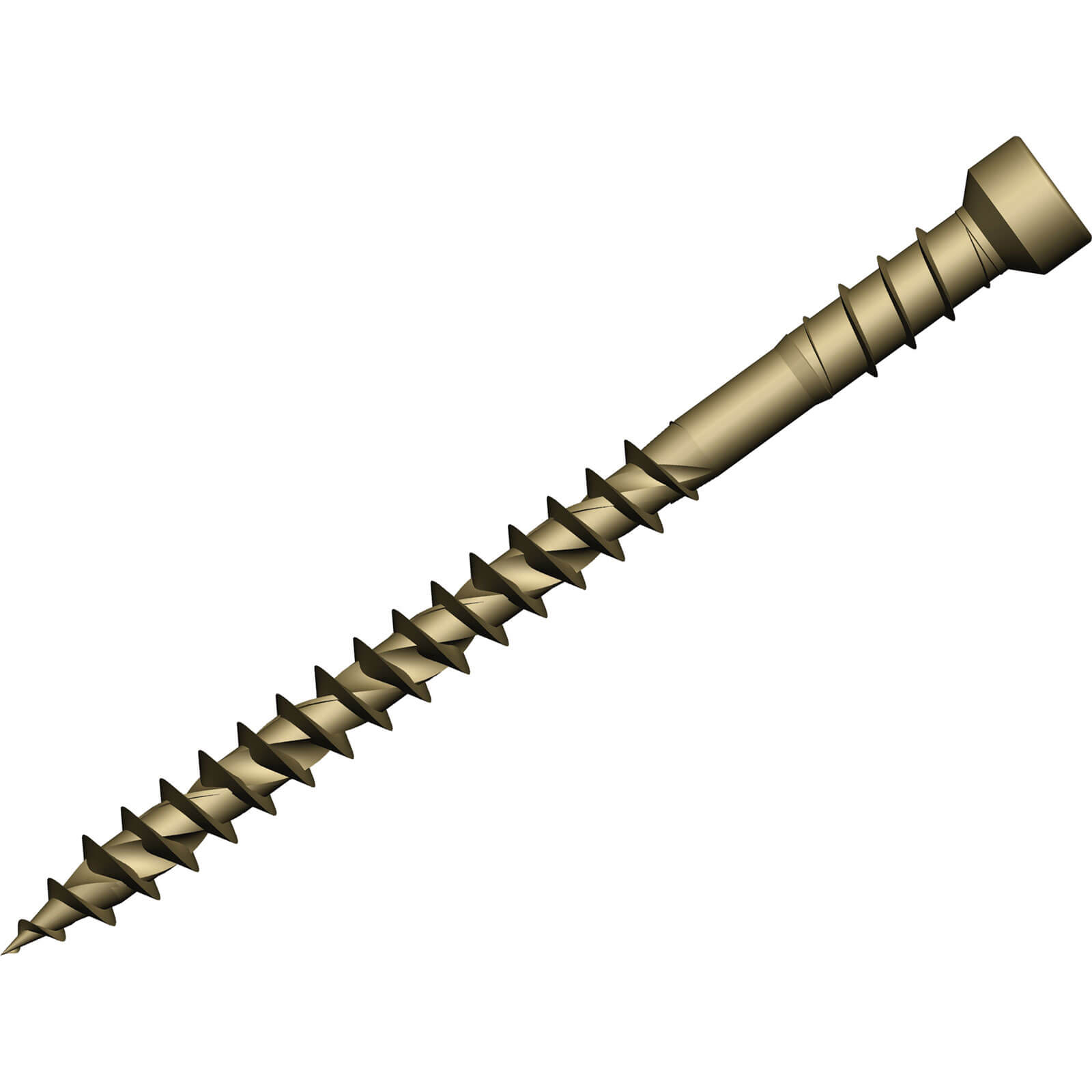 Image of Forgefix Reduced Head Torx Decking Screws Tan 4.5mm 50mm Pack of 600