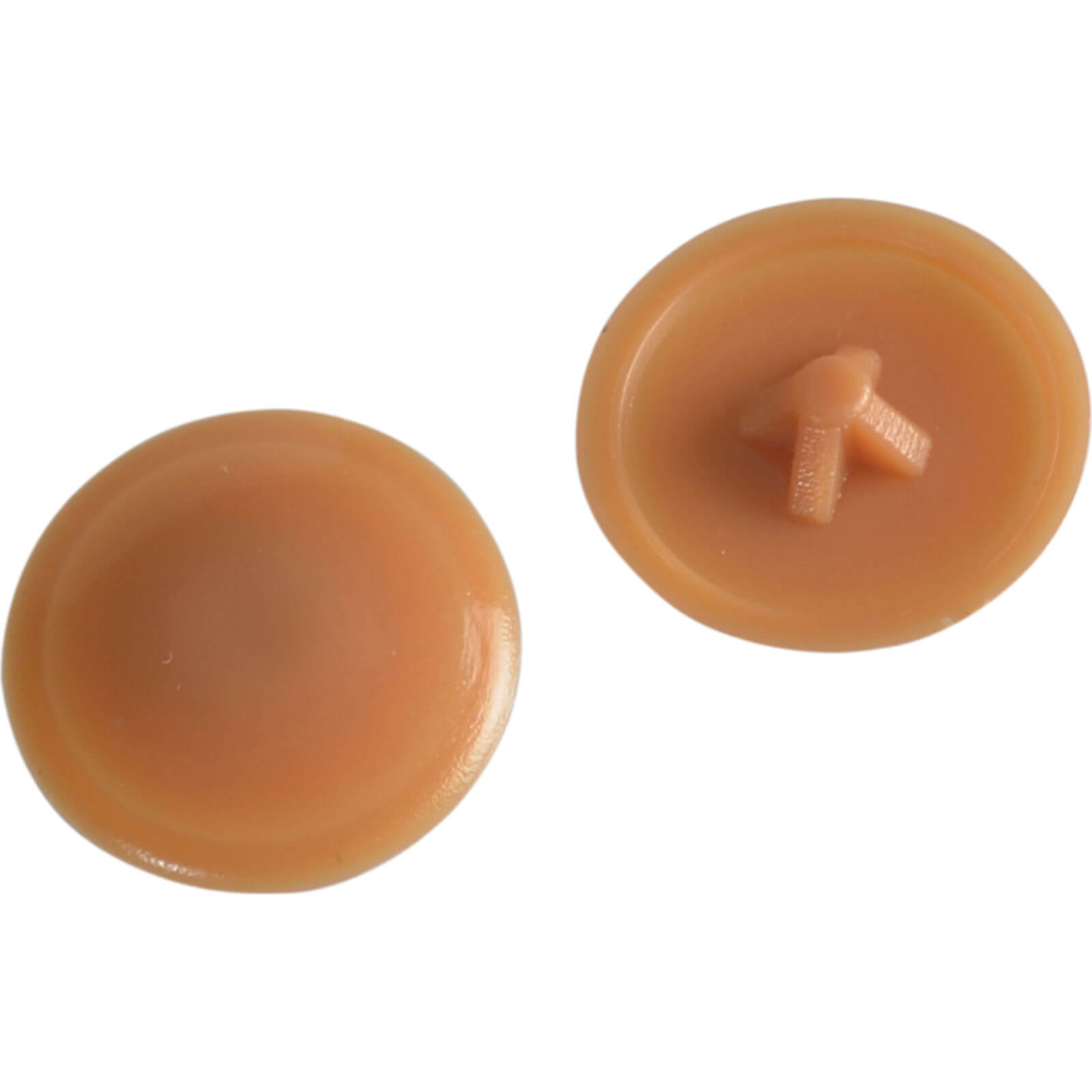 Image of Forgefix Pozi Screw Cover Caps Light Brown Pack of 50