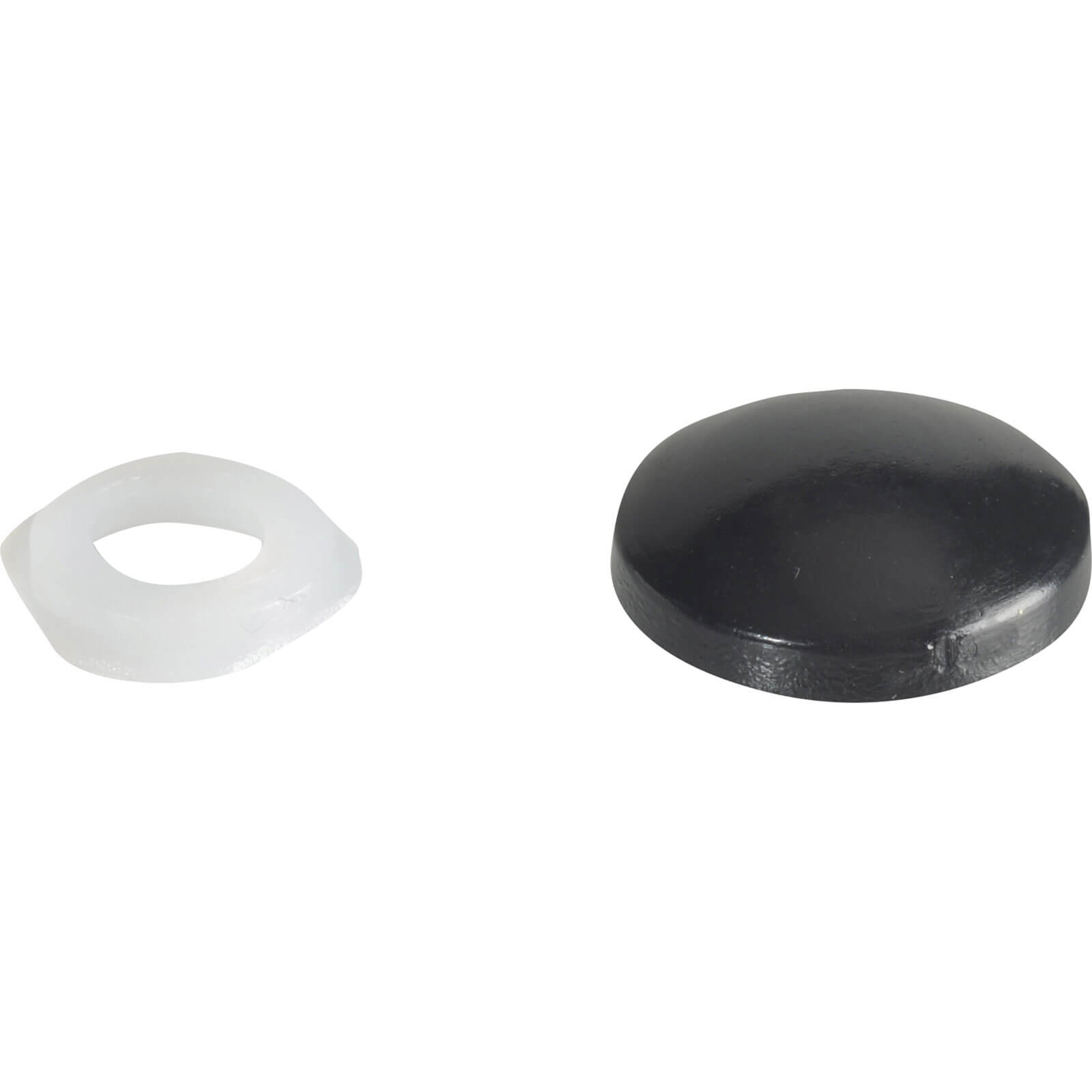 Image of Forgefix Domed Screw Cover Caps Black Pack of 20
