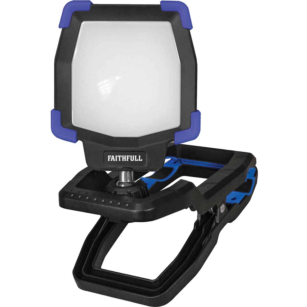 Image of Faithfull 30w Power Plus Rechargeable LED Clip Light