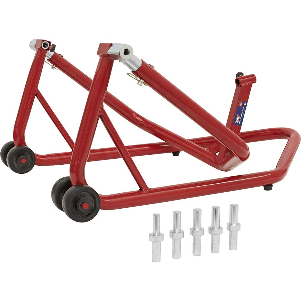 Image of Sealey Folding Front Headstock Stand for Motorcycles
