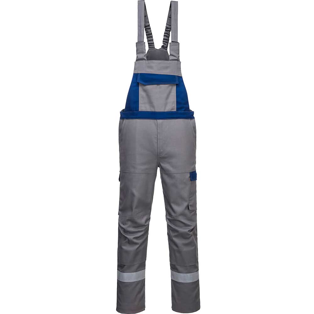 BizFlame Ultra Two Tone Bib and Brace Grey M 31