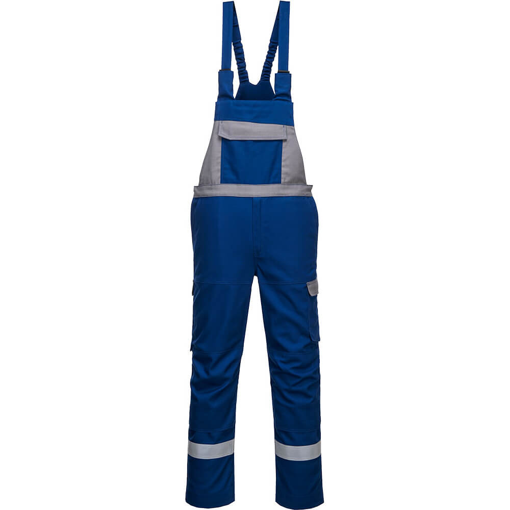 BizFlame Ultra Two Tone Bib and Brace Royal Blue M 31