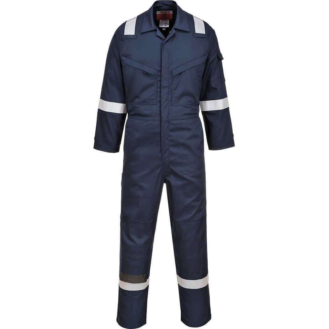 Image of Biz Flame Insect Repellent Flame Resistant Coverall Navy XL 31"