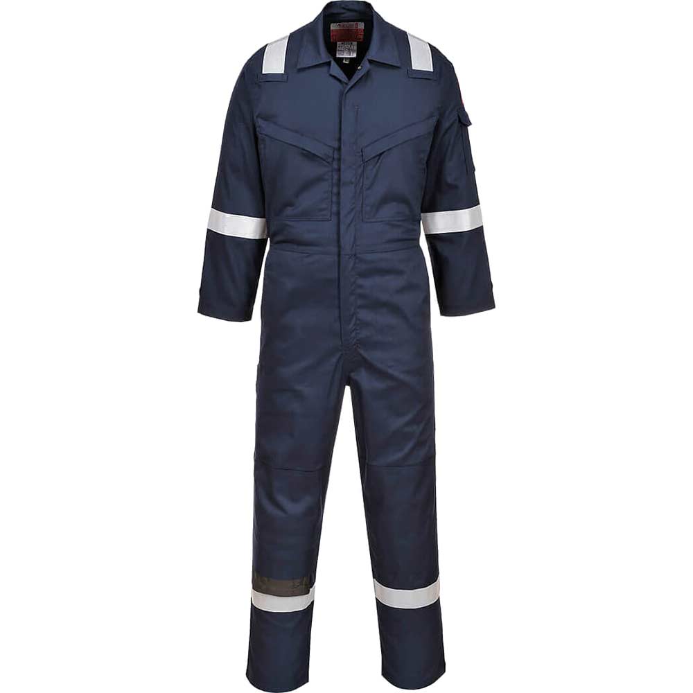 BizFlame Insect Repellent Flame Resistant Coverall Navy L 31