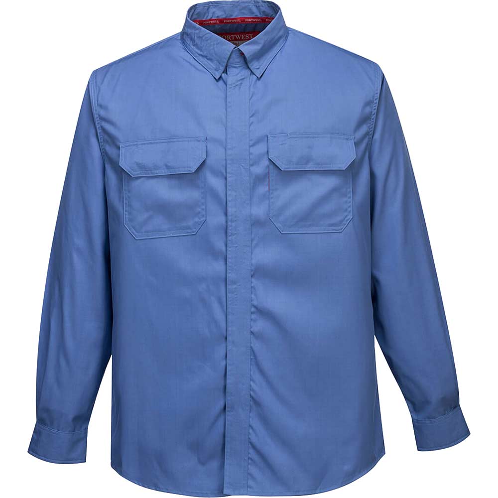 Image of Biz Flame Plus Chemical Shirt Blue L