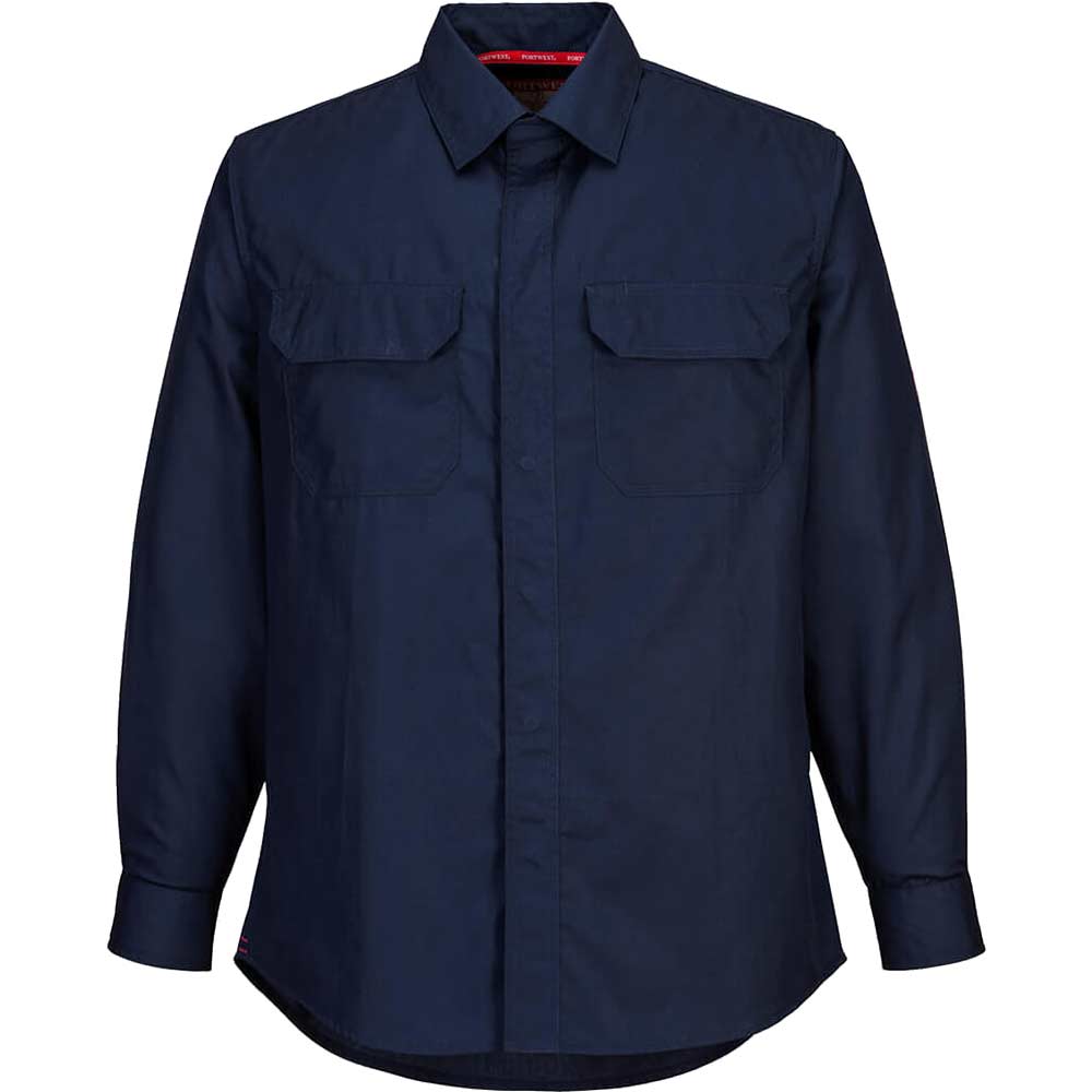 Image of Biz Flame Plus Chemical Shirt Navy L