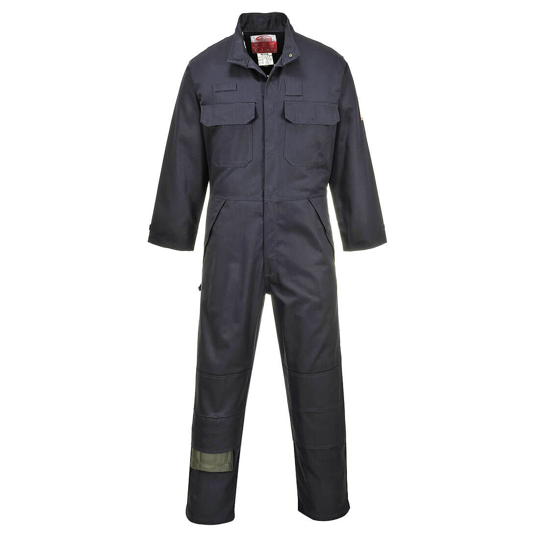 Image of Biz Flame Mens Multi-Norm Flame Resistant Coverall Navy M