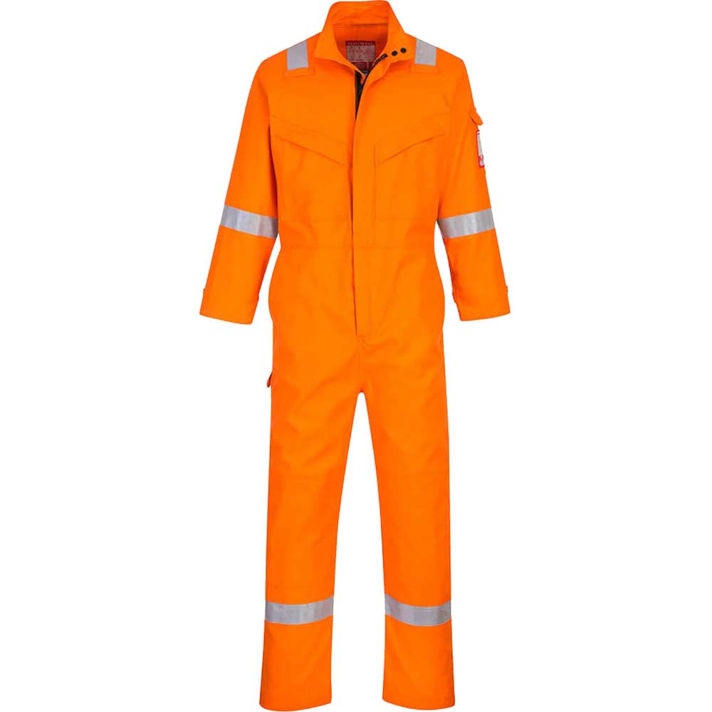 BizFlame Ultra Flame Resistant Coverall Orange 4XL