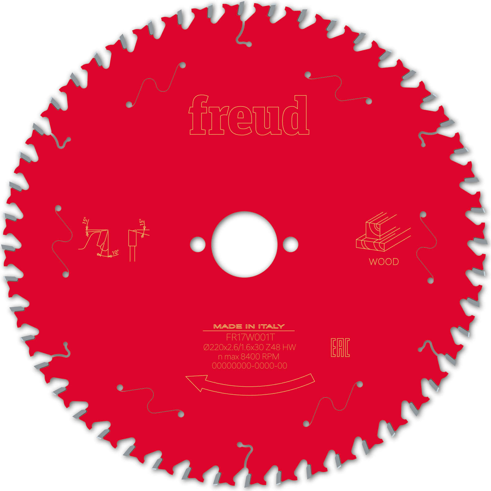 Image of Freud LP40M Solid Wood Cutting Circular Saw Blade 220mm 40T 30mm
