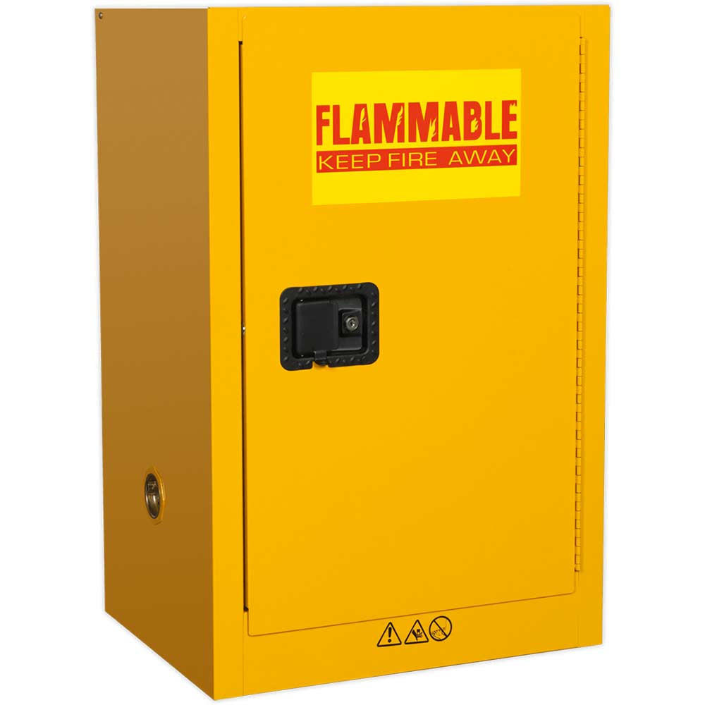 Image of Sealey Flammables Storage Cabinet 585mm 455mm 890mm