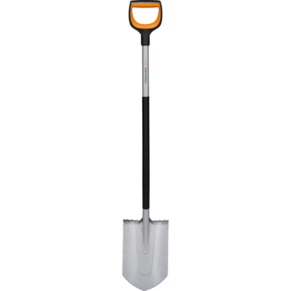 Image of Fiskars XACT SoftGrip D Handle Pointed Digging Spade 1.2m