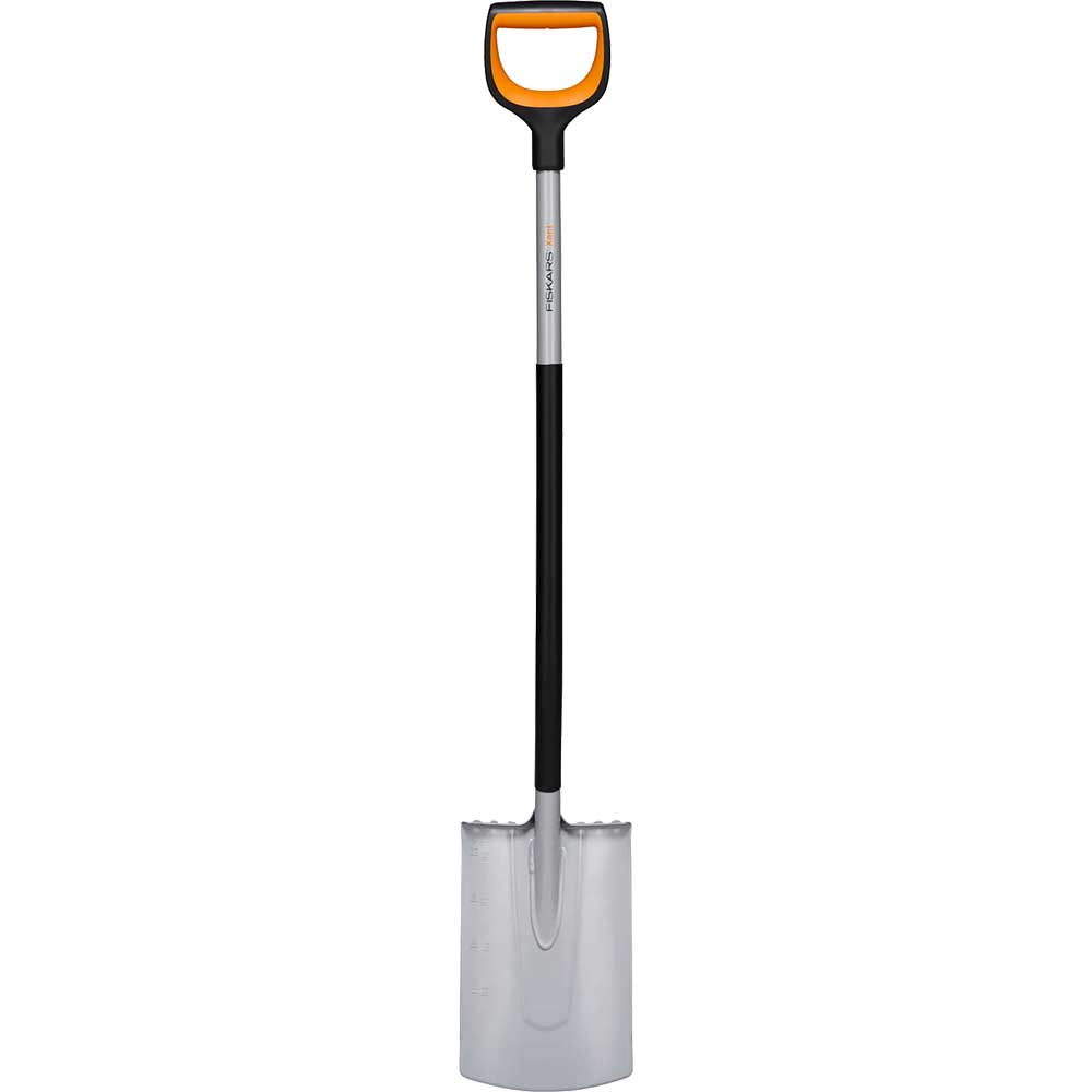 Image of Fiskars XACT SoftGrip D Handle Rounded Digging Spade 1.2m