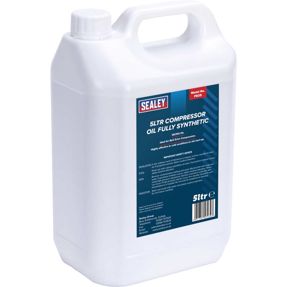 Sealey Fully Synthetic Compressor Oil 5l