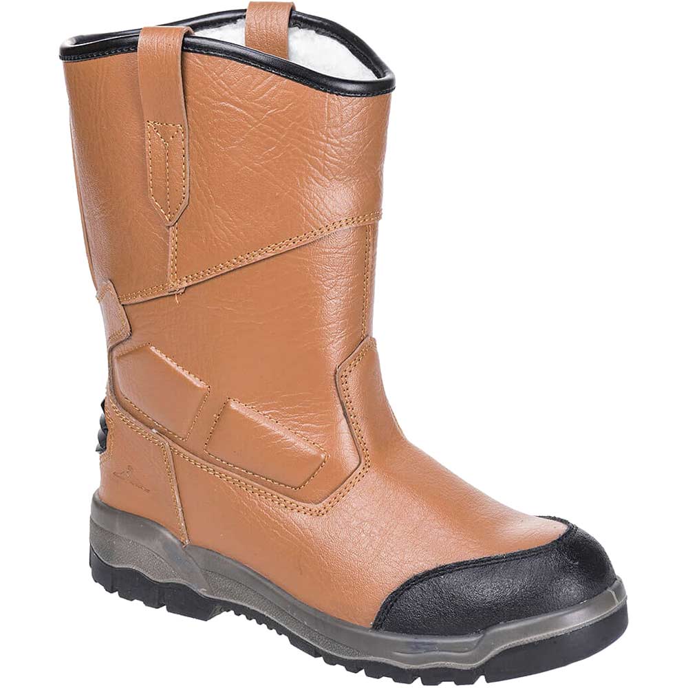 Portwest Steelite Pro Rigger Safety Boots Tan Size 5
