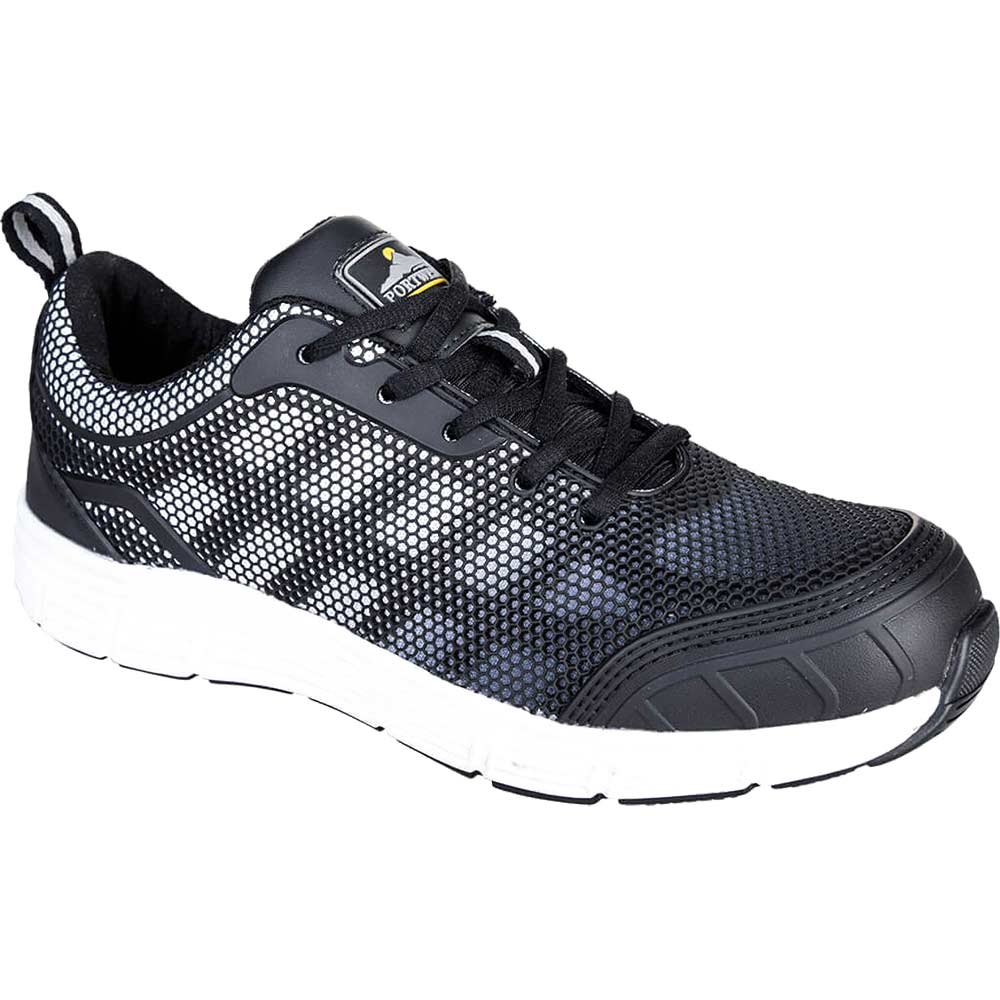 Portwest Steelite Tove Safety Trainers Black / White Size 8