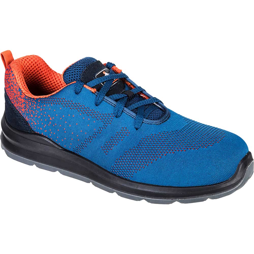Portwest Steelite Aire Steel Toe Cap Trainers Blue / Orange Size 13