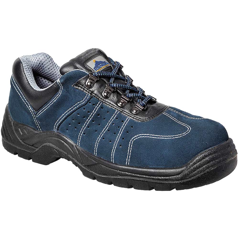 Portwest Steelite Perforated Steel Toe Cap Trainers Blue Size 13