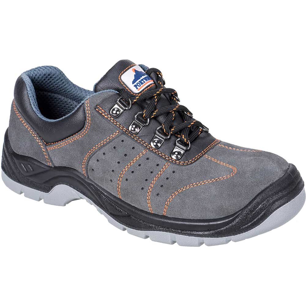 Portwest Steelite Perforated Steel Toe Cap Trainers Grey Size 13